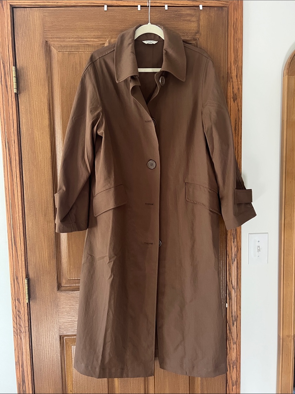 Max Studio Brown Lightweight Trench Coat